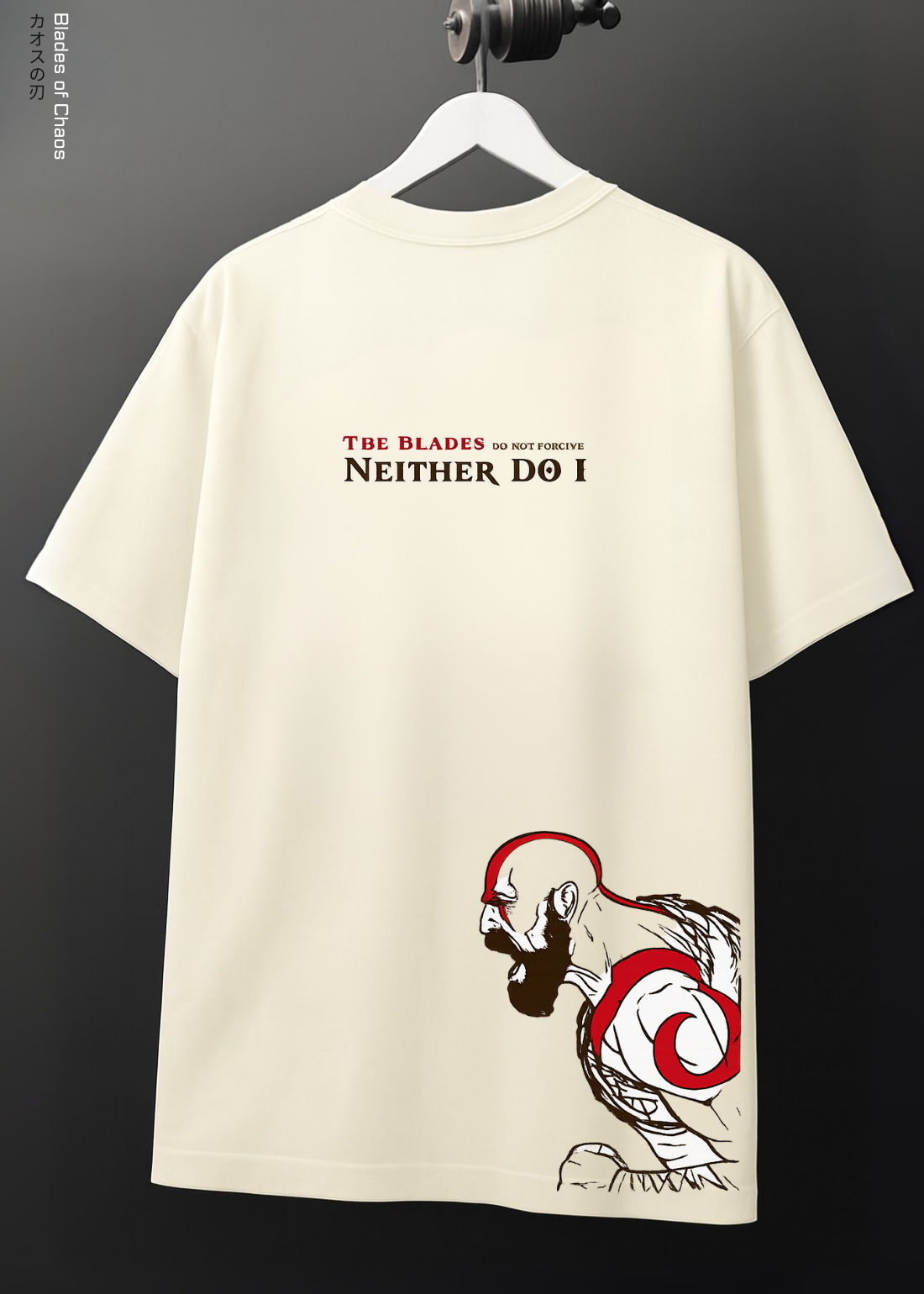 BLADE OF CHAOS - OVERSIZED / 240GSM (BEIGE)