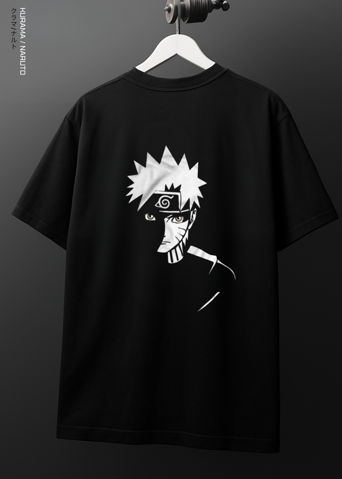 KURAMA / NARUTO OVERSIZED / 240GSM (BLACK)