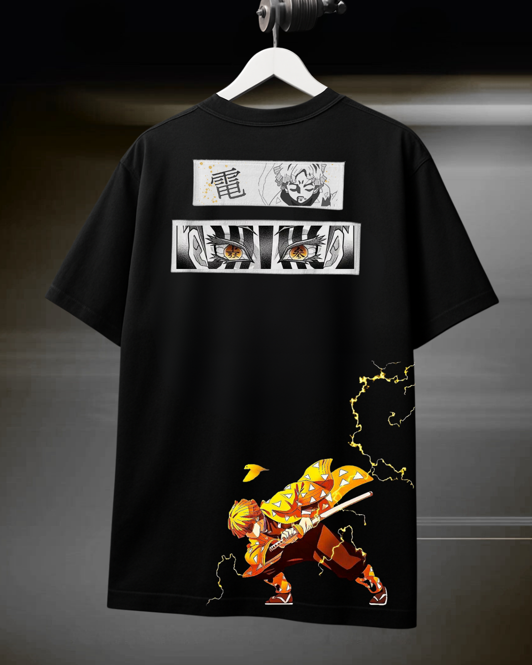 ZENITSU / DEMON SLAYER / PATCHWORK - LIMITED EDITION OVERSIZED T-SHIRT