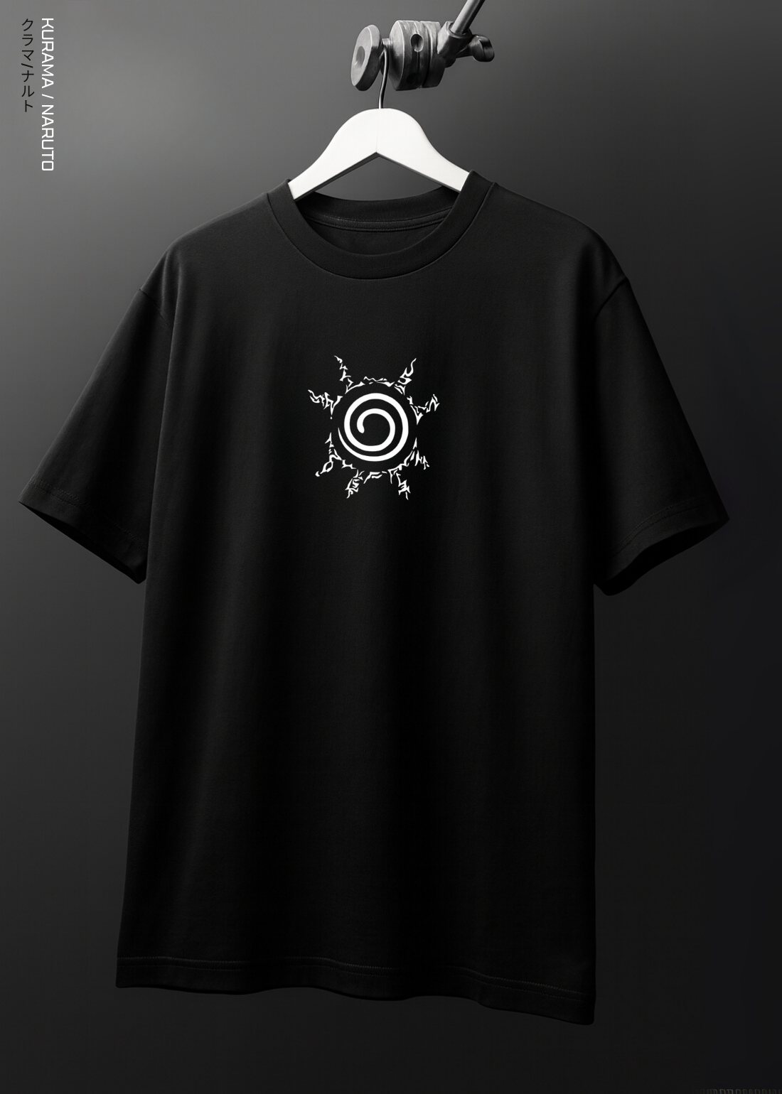 KURAMA / NARUTO OVERSIZED / 240GSM (BLACK)