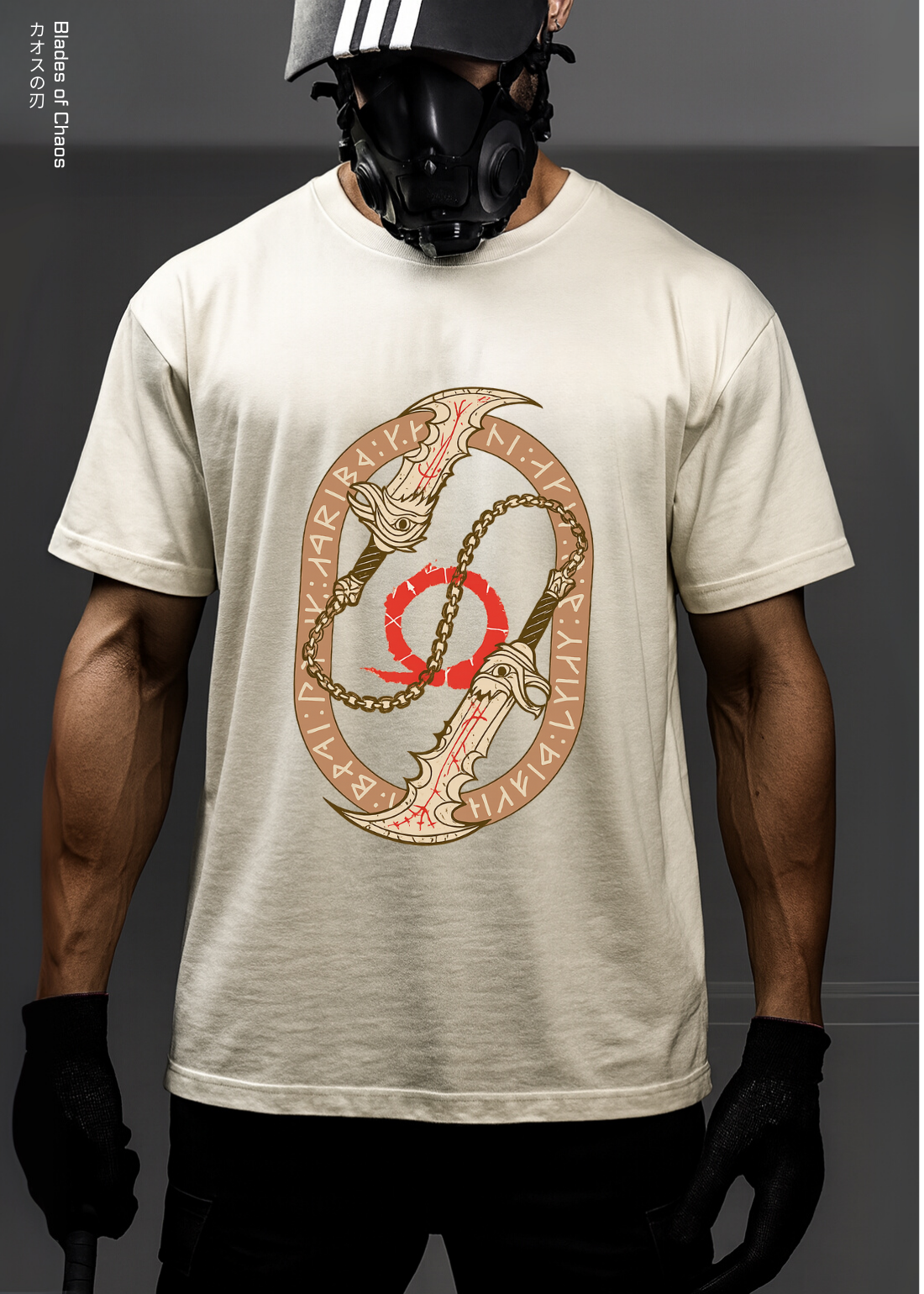 BLADE OF CHAOS - OVERSIZED / 240GSM (BEIGE)