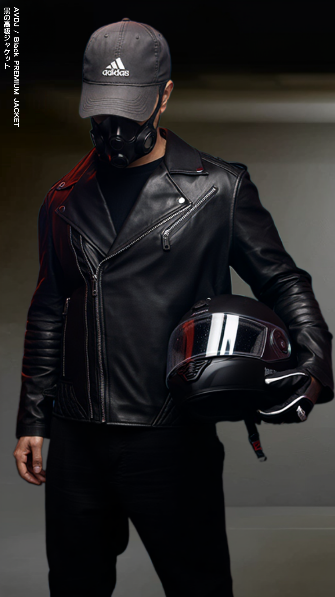 AVDJ / BLACK - VEGAN LEATHER PREMIUM JACKET