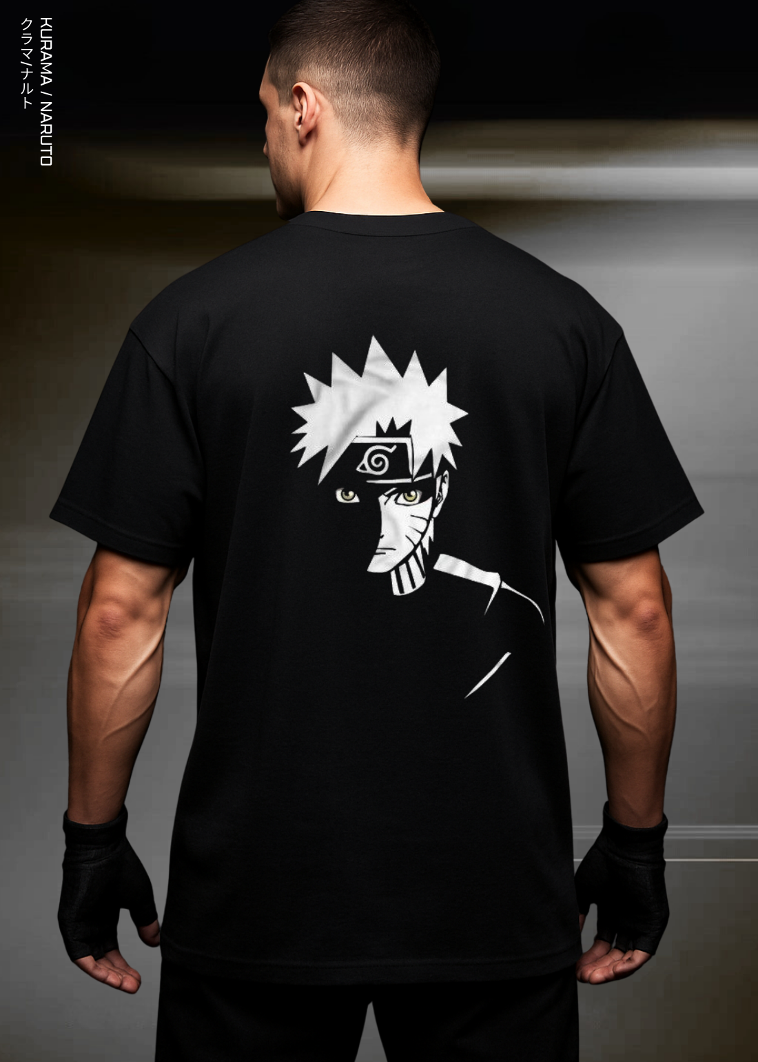 KURAMA / NARUTO OVERSIZED / 240GSM (BLACK)