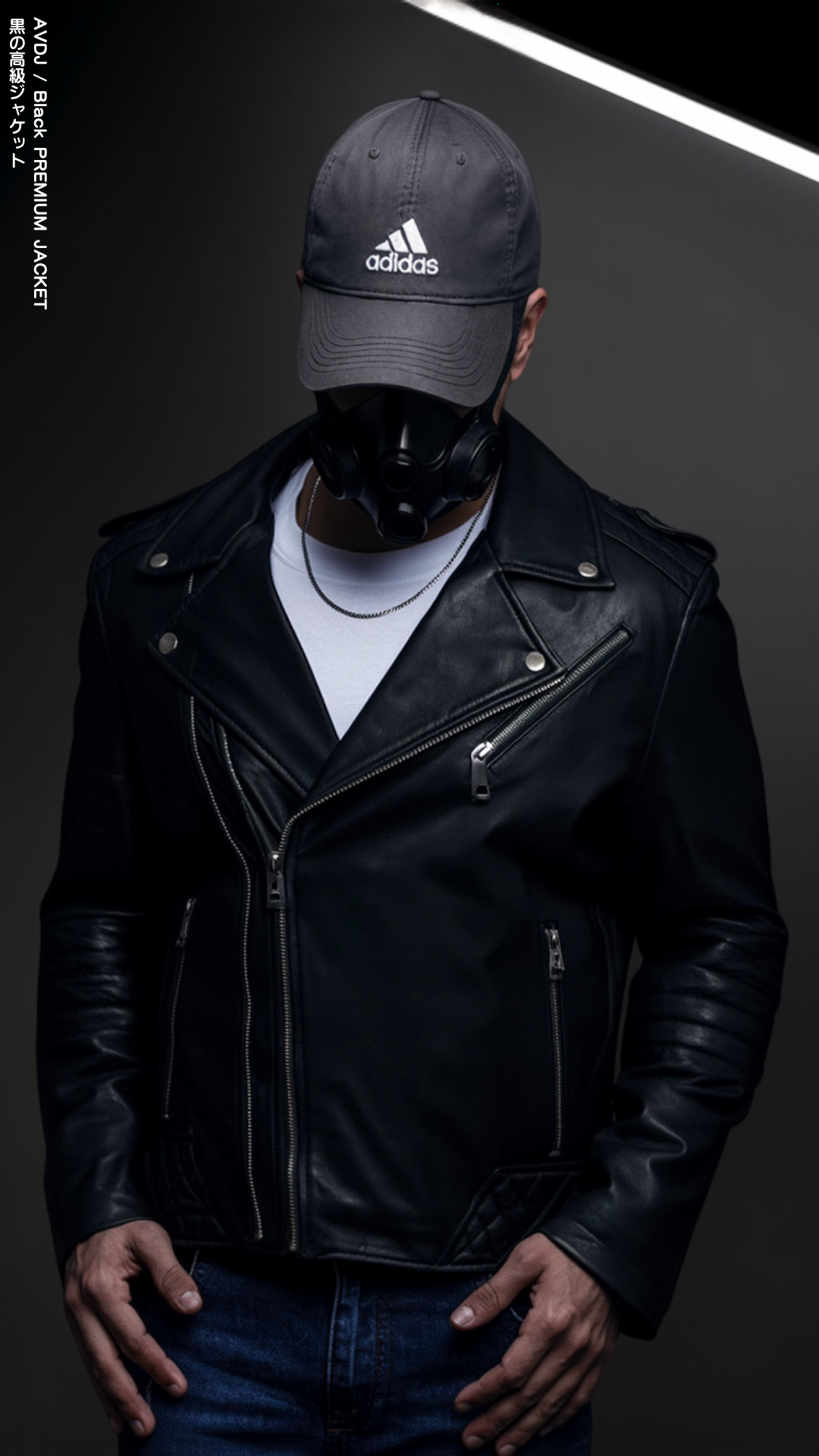 AVDJ / BLACK - VEGAN LEATHER PREMIUM JACKET