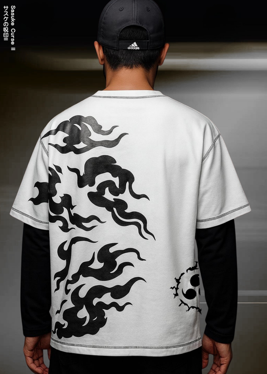 SASUKE CURSE II / FULL SLEEVE OVERSIZED TEE