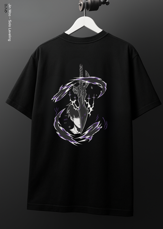 JIN WOO/SOLO LEVELING/ 240GSM (BLACK)