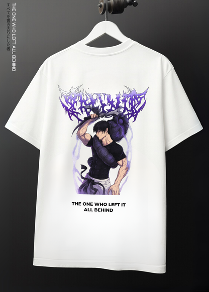 THE ONE WHO LEFT  ALL BEHIND - OVERSIZED / 240GSM (WHITE)