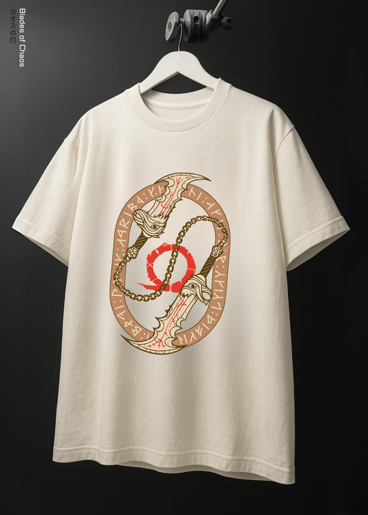 BLADE OF CHAOS - OVERSIZED / 240GSM (BEIGE)