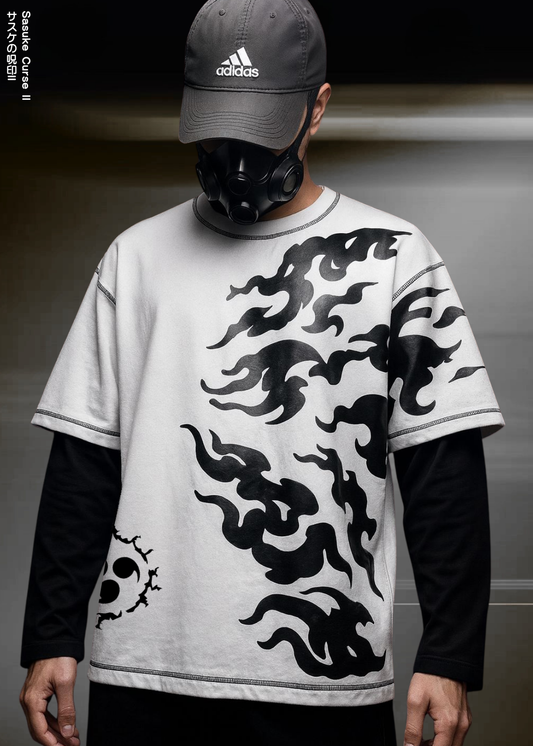 SASUKE CURSE II / FULL SLEEVE OVERSIZED TEE