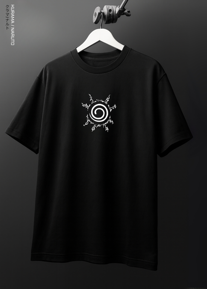 KURAMA / NARUTO OVERSIZED / 240GSM (BLACK)