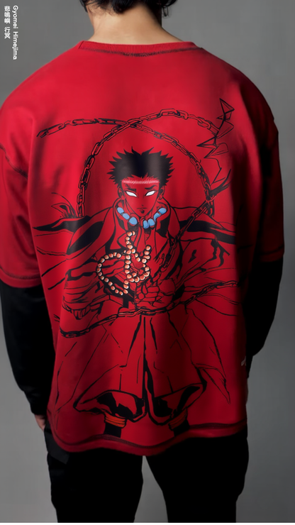 GYOMEI HIMEJIMA  / FULL SLEEVE OVERSIZED TEE
