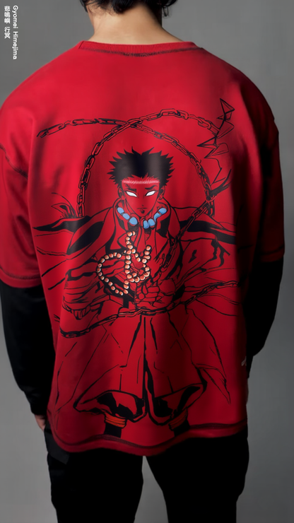 GYOMEI HIMEJIMA  / FULL SLEEVE OVERSIZED TEE
