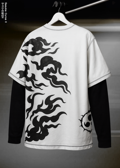 SASUKE CURSE II / FULL SLEEVE OVERSIZED TEE