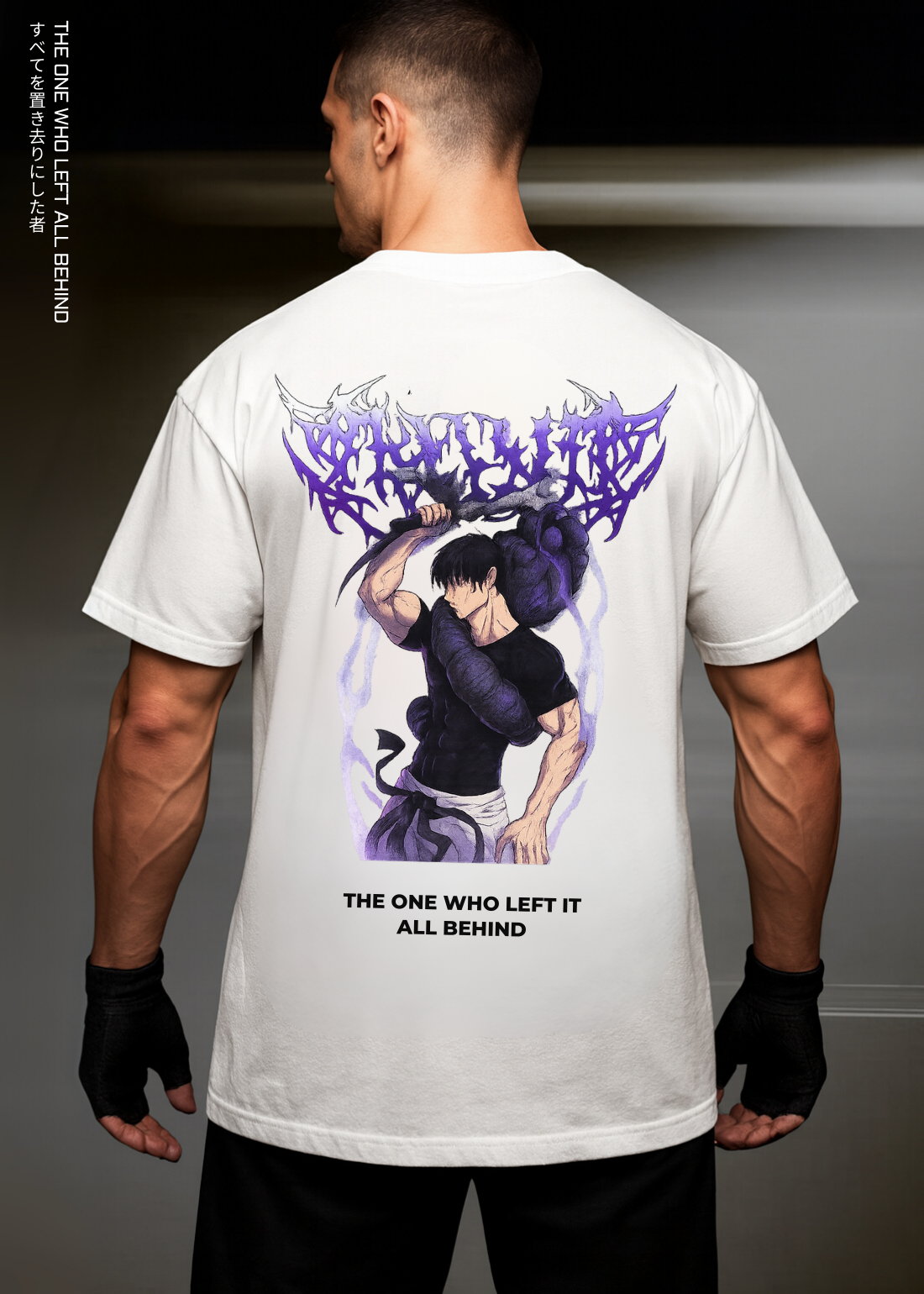 THE ONE WHO LEFT  ALL BEHIND - OVERSIZED / 240GSM (WHITE)